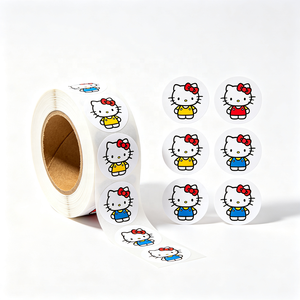 Pegatinas de Regalo de Navidad Autoadhesivas Personalizadas, Impresión Offset Creativa, Transparentes, Impermeables, Troqueladas - Product Image 1