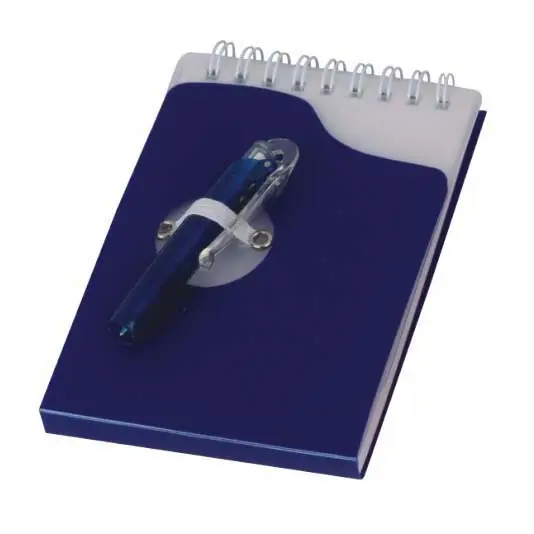 Logo Printed Mini Spiral Notepad Plastic Coil Notebook Set with Pen