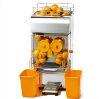 Volledig automatische roestvrijstalen sapcentrifuge voor fruitverwerkingsbedrijven, eenvoudig te bedienen, zeer efficiënte sinaasappelpers, 220V