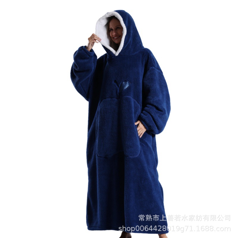 Navy blue apple lazy suit