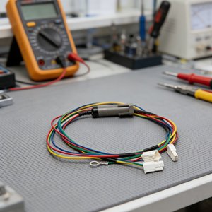 Faisceau de câbles multicolores personnalisé avec connecteur cylindrique étanche et fiches multipolaires pour la réfrigération commerciale et les appareils électroménagers - Product Image 5