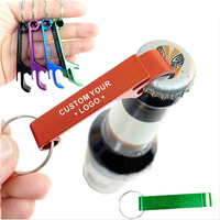 Llavero Abridor de Botellas de Aleación de Aluminio con Logotipo Personalizado, Grabado Láser, para Cerveza, Regalo Promocional Corporativo al por Mayor