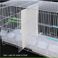 Cage de transport en métal pour animaux de compagnie, cage à oiseaux en acier, cage empilable pour plusieurs oiseaux, cage pour animaux de compagnie extra-petits