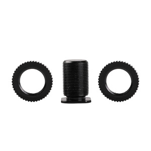 1/4 <span class=keywords><strong>vis</strong></span> de montage sur trépied Double couche Flash adaptateur de chaussure chaude pour DSLR Gopro caméra d'<span class=keywords><strong>action</strong></span> Photo Studio accessoires double écrous noir - Product Image 3