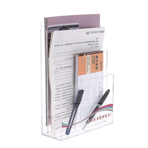 Fábrica al por mayor personalizado caja de archivo de acrílico titular de la revista de acrílico soporte de exhibición de <span class=keywords><strong>escrit</strong></span> - Product Image 4