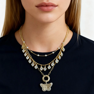 Özelleştirilmiş kolye avrupa amerikan Retro aşk balık yonca gülen yüz yıldırım DIY zirkon kolye kadın yeni ürünler için - Product Image 3