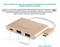 CableCreation Hub USB C 5 ports, charge PD 60W, adaptateur multiport en alliage d'aluminium, lecteur de cartes SD/TF 2 ports USB 3.0, tout neuf