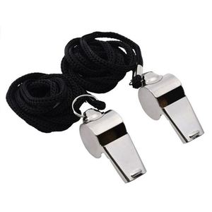 Sifflet en métal personnalisé avec logo pour arbitres, écoles, football, sport, avec cordon, pour entraîneurs - Vente en gros - Product Image 3