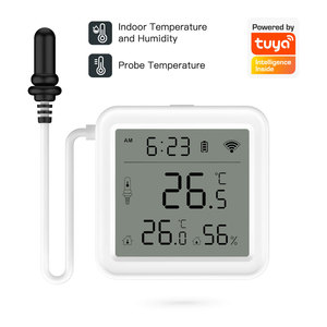 <span class=keywords><strong>Sensor</strong></span> de <span class=keywords><strong>Temperatura</strong></span> y Humedad <span class=keywords><strong>WiFi</strong></span> <span class=keywords><strong>Tuya</strong></span> con Sonda Externa, Resistente al Agua IP67, para Refrigerador e Invernadero PST-T08 - Product Image 2