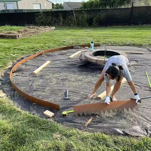 Adornos de Acero Corten para Jardín, Estilo Art Deco, Duraderos, Metálicos, Dimensiones Personalizables para Interiores/Exteriores, Venta al Por Mayor - Product Image 2