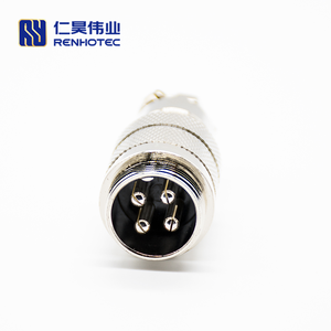 GX20 popo eklem tipi erkek tak dişli kablo montaj lehim gümüş GX20 2/3/4/5/6/7/8/9/10/12/14/15 Pin popo ortak erkek tak - Product Image 1