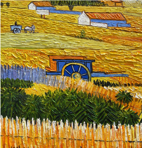 Pintura al óleo de <span class=keywords><strong>Von</strong></span> Gogh hecha a mano, girasoles, reproducción en lienzo, arte de pared - Product Image 2