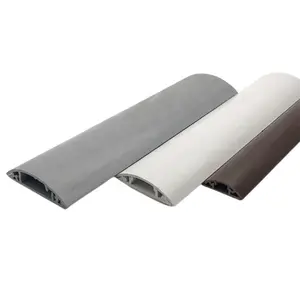 מפעל רצפת קשת trunking pvc כבל צינור פלסטיק כבל ערוץ עם דבק קלטת