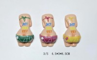 Aimant de réfrigérateur 3D sexy pour femmes, aimant de réfrigérateur en résine de bikini pour la décoration intérieure, artisanat en résine de souvenir de voyage de plage