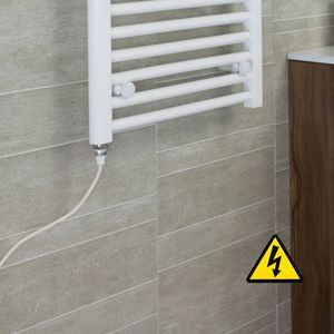 Radiateur à serviettes mural en acier inoxydable de grande taille pour salle de bain - Product Image 5