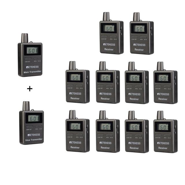 2.4GHz Professional Wireless Tour Guide Audio System for Traveling Museum Visit Conference Retekess TT105