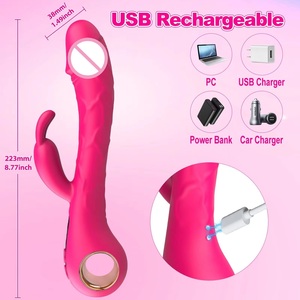 ดิ๊กโด 9 ระดับความถี่ พร้อมจอ LCD รูปทรงกระต่าย เครื่องสั่นสำหรับผู้ใหญ่ - Product Image 4