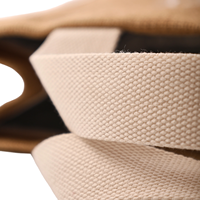 Sac fourre-tout en jute avec poignées en sangle de coton, isolé, imperméable, 20L, écologique, réutilisable, sac de courses, adapté aux aliments