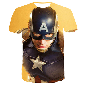 Camiseta Deportiva Ajustada de Cosplay de Superhéroe 3D de <span class=keywords><strong>Endgame</strong></span> Realm, Disfraz de <span class=keywords><strong>Marvel</strong></span> America, Camisetas Estampadas Sostenibles de Talla Grande - Product Image 1