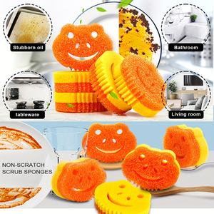 Éponge de cuisine en PU en forme de grenouille double face écologique sensible à la température adoucit la chaleur durcit les plats froids nettoyage ménager - Product Image 4