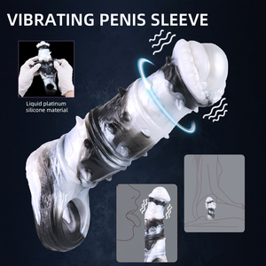 YOCY Monster Beast Dildo Sleeve, Anillo Vibrador con Control por APP Inteligente, Dildo Texturizado con Forma de Caballo para Estimulación, Juguetes Sexuales para Hombres al por Mayor OEM - Product Image 4