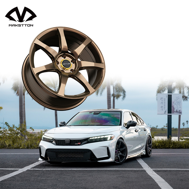 Makstton FF-MR7 for for 17-18 Inch Aluminum Alloy Wheel Flow Formed Bold Lip Design Painted Finish New