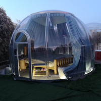 Ensemble de maison transparente en polycarbonate pour l'extérieur, dôme en aluminium, tentes d'exposition, dôme transparent en igloo