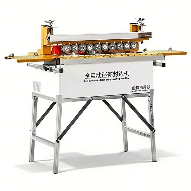 Woodworking Machinery Small Automatic Gluing and Trimming Portable Edge Banding Machine
