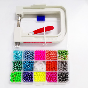 Cuentas para prendas de vestir, cuentas redondas de plástico de 6 mm, color perla, con cierre de 2,5 mm para accesorios de ropa - Product Image 3