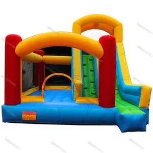 Cheap PVC Inflatable Bouncer Jumping Castle With Slide For Children Party