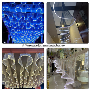 Drappo a forma di S liscio a forma di S soffitto riutilizzabile striscia di luce di luce di nozze decorazione superiore <span class=keywords><strong>sala</strong></span> Catering tenda pinnh <span class=keywords><strong>sala</strong></span> per matrimoni - Product Image 6