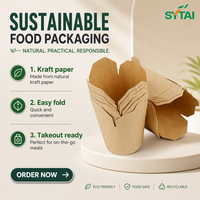 Boîte à emporter écologique et biodégradable avec couvercle pour nouilles et pâtes, boîte en papier pour nouilles
