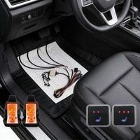 Système de chauffage de voiture universel 12V, kit de coussin chauffant en fibre de carbone pour sièges avant, double commande, interrupteur à 3 niveaux