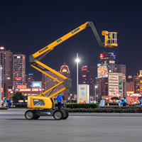 Plateforme de travail aérien articulée télescopique, capacité 10600 kg, hauteur maximale 18,4 m, portée 11,9 m, élévateur de personnel remorquable motorisé