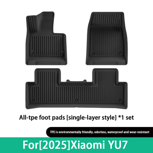 Tapis <span class=keywords><strong>de</strong></span> sol <span class=keywords><strong>de</strong></span> <span class=keywords><strong>voiture</strong></span> en TPE résistants à la saleté et imperméables sur mesure, protecteurs <span class=keywords><strong>de</strong></span> dossier <span class=keywords><strong>de</strong></span> siège pour 2025 Xiaomi YU7-durables, sans odeur - Product Image 6