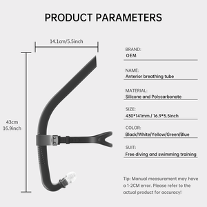 Kunden spezifischer Tauch schnorchel 360-Grad-Drehriemen Frontal Schnorchel für Erwachsene - Product Image 4