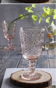 Nueva llegada al por mayor: Copa nórdica transparente azul agua, rosa, verde, para zumo, copa de vino de color ámbar - Product Image 3