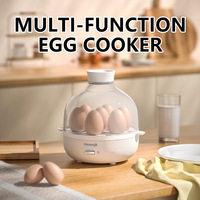 Cuiseur à œufs électrique multifonctionnel, mini-machine à petit-déjeuner domestique, avec arrêt automatique, protection anti-cuisson à sec et entretien facile