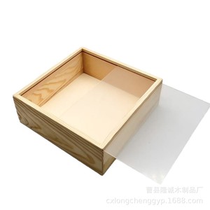 Solid Wood <b>Square</b> Shadow Box Photo <b>Frame</b> Handmade Display Case Pine Gift Box DIY Decoration 3D Mounting Stand - Product Image 5