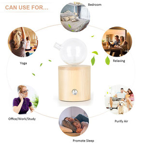 Portable USB alimenté en verre de sérénité nébuliseur d'huile essentielle diffuseur de parfum en bois véritable diffuseur d'arôme sans eau pour spa à domicile - Product Image 6