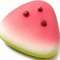 Jouet Squishy en forme de Dumpling - Pastèque à peau glacée, rebond lent, en caoutchouc silicone