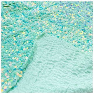 Tessuto in Velluto Elasticizzato con Paillettes e Ricami di Lusso, 100% <span class=keywords><strong>Cotone</strong></span> per Abiti da Sposa e Cerimonia - Product Image 6