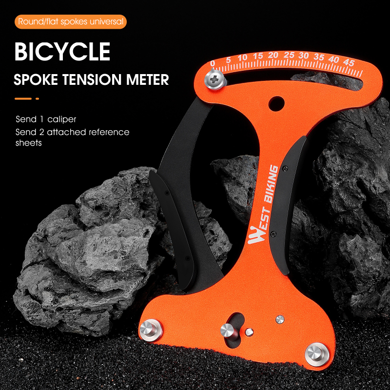 Misuratore Di Tensione Raggi WEST BIKING Per Bici, Rosso, Modello YP0719281, Alluminio