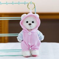 Lina Mini Teddy Hug Bear Bunny Poupée articulée Sac en peluche Panda Pendentif Porte-clés