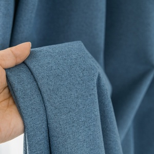 Factory <b>Cheap</b> Sale GRS Certification High-Quality 280 Width100%Blackout Double Sided Cotton-like Linen Fabric <b>Curtain</b> Customized - Product Image 6