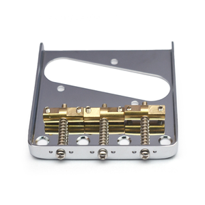 Puente para Guitarra Eléctrica TL - 3 Selletas Ajustables de Acero de 76.5x85mm, Niqueladas, para Guitarras Eléctricas de 6 Cuerdas - Product Image 4