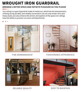 Diseño de Escaleras de Caracol Metálicas en Color Verde para Residencia - Product Image 3