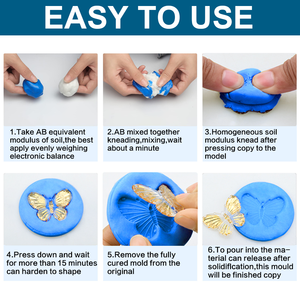Silicone à haute résistance à la traction pour la duplication 1:1 mastic de moule en Silicone mastic dentaire pour la fabrication de moules d'artisanat d'ongles - Product Image 3