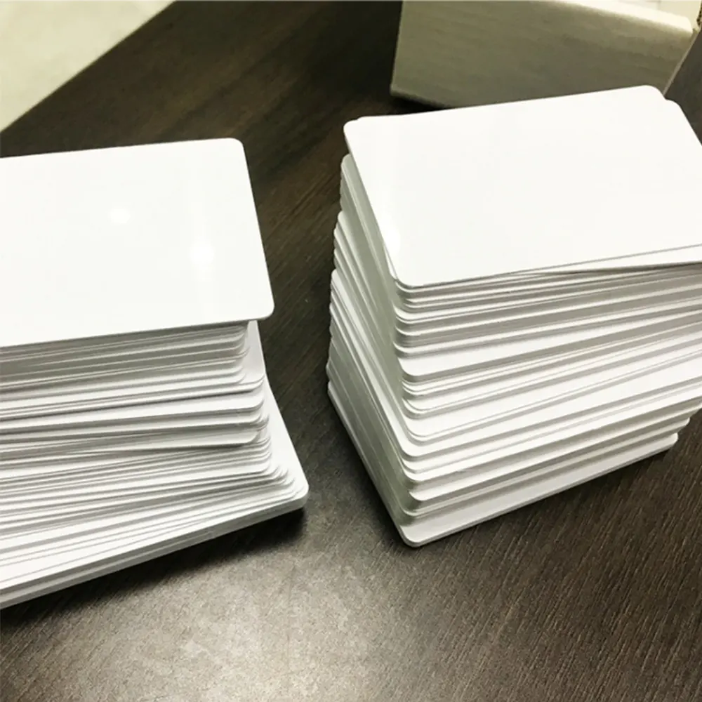 Impressora de cartões de PVC para jato de tinta Cartão de plástico NFC para impressão em PVC branco Cartão de PVC personalizado