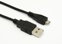 Câble Micro USB de Haute Qualité 1-1,5M avec Conducteur en Cuivre Étamé PVC et Blindage Tressé, Transfert de Données pour Appareil Photo Android 2.0, Câble Micro 5 Broches